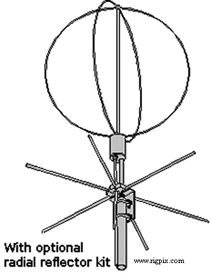 A picture of M2 EB-144 ''Eggbeater'' with optional radial reflector kit