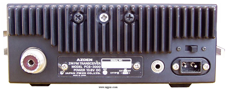 A rear picture of Azden PCS-3000