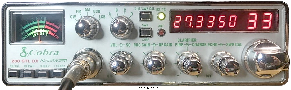 RigPix Database - CB, "Freeband" and more - Cobra 200 GTL DX