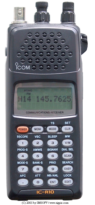 A picture of Icom IC-R10