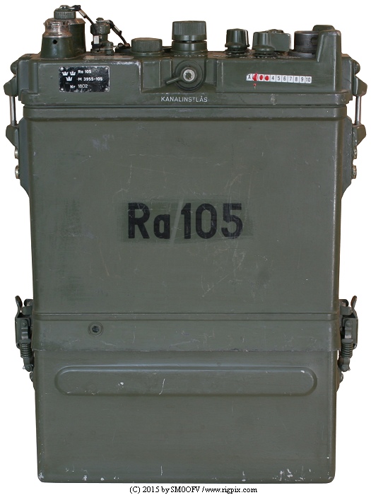 A picture of Ra 105 with voltage converter (Sweden)