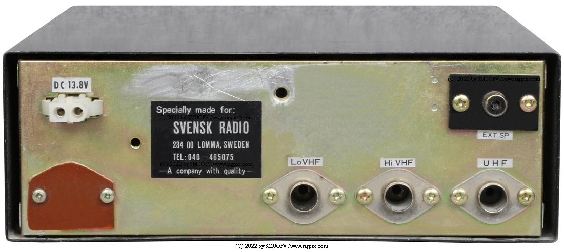 A rear picture of Svera/Svensk Radio SR-312
