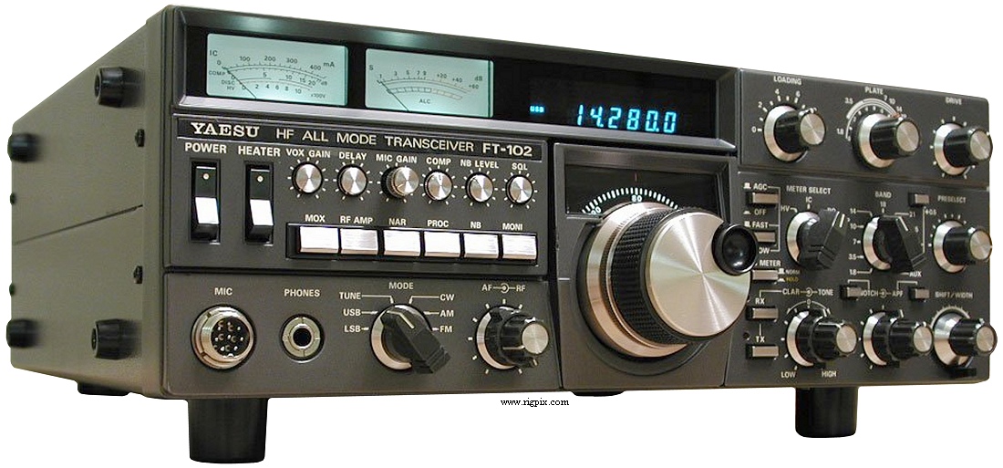 A picture of Yaesu FT-102