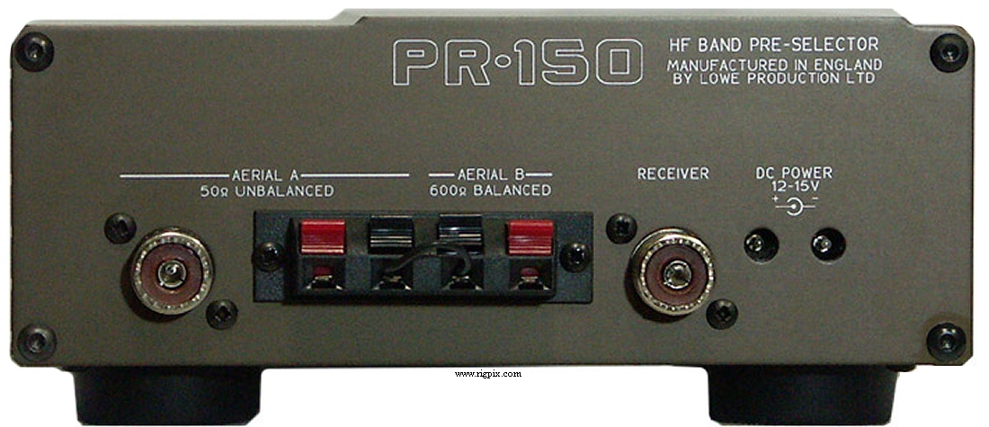 A rear picture of Lowe PR-150