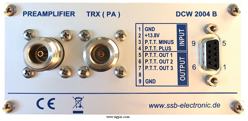 A rear picture of SSB Electronic DCW-2004B (1025)