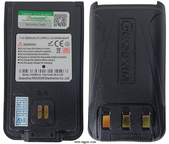 A picture of Wouxun BLO-016 (1A26KG-8)