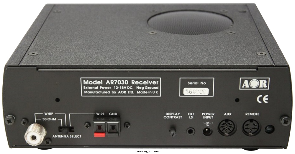 A rear picture of AOR AR-7030 Plus
