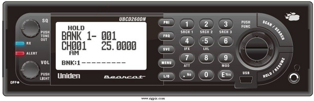 A picture of Uniden Bearcat UBCD-260DN