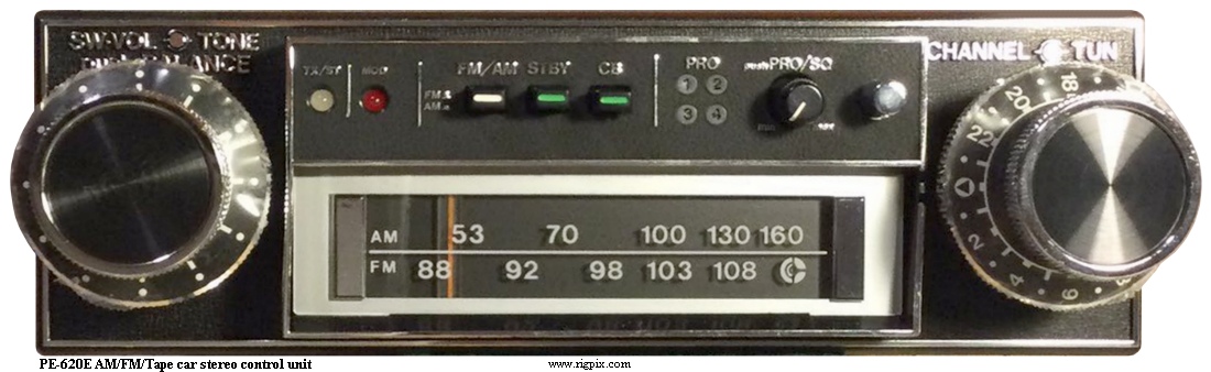 A picture of Clarion PE-620E AM/FM/Tape car stereo control unit