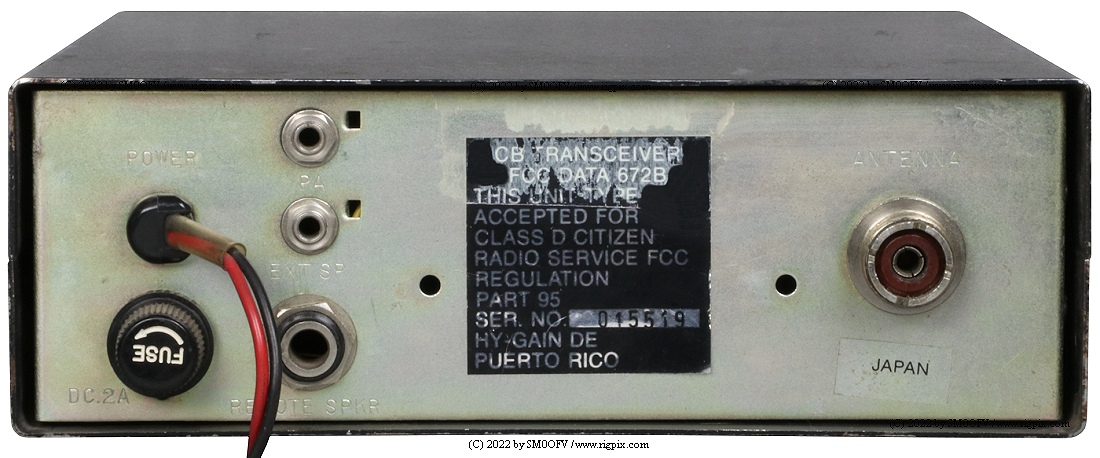 A rear picture of Hy-Gain Hy-Range III (672B)