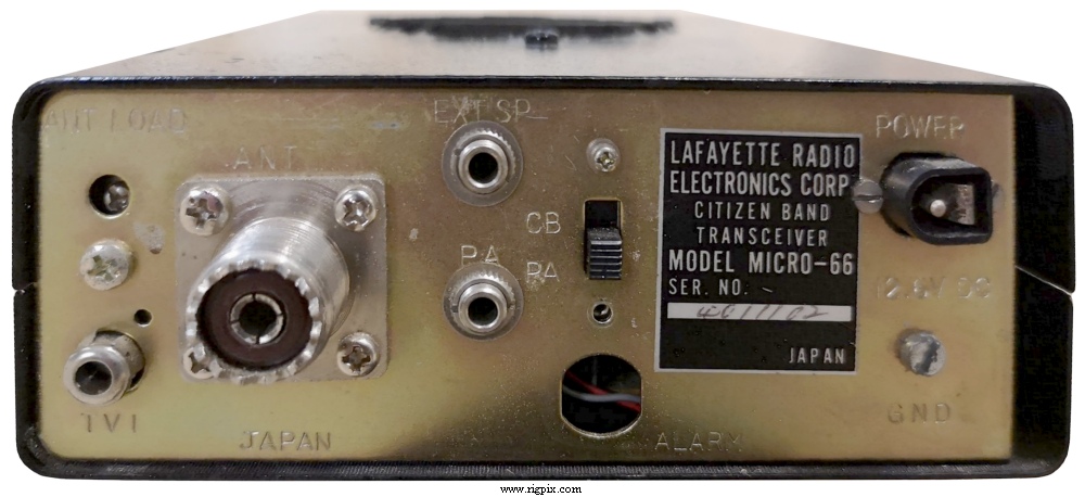 A rear picture of Lafayette Micro-66 (99-32716W)