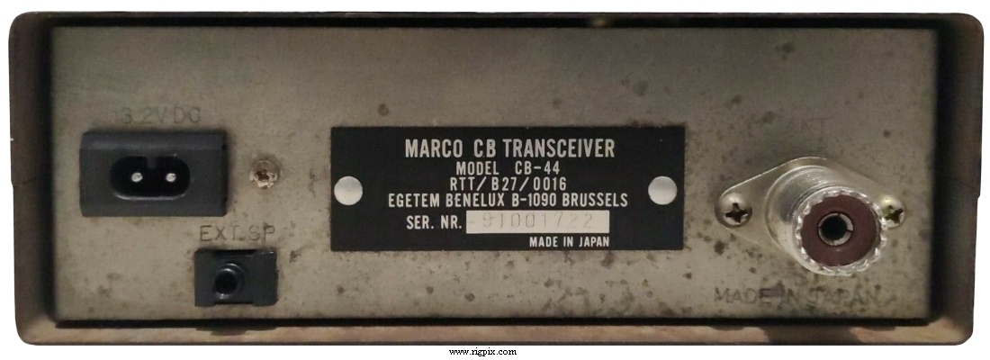 A rear picture of Marko CB-44