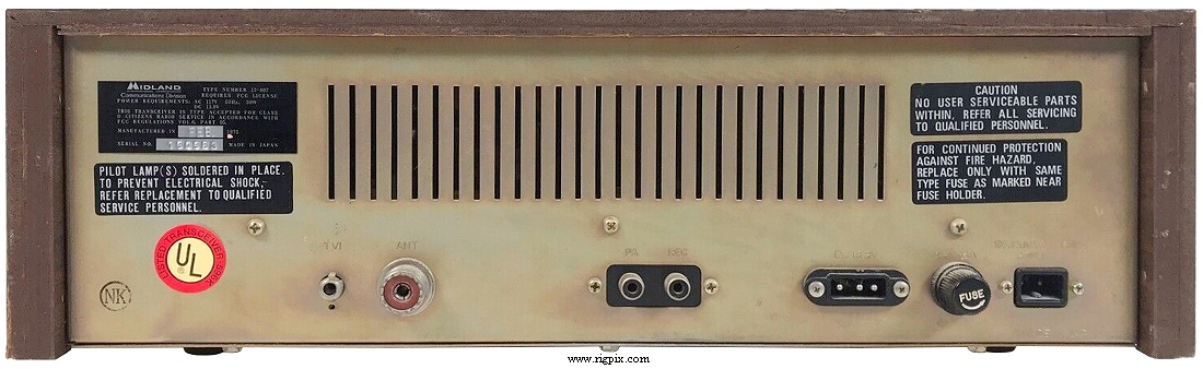 A rear picture of Midland 13-887