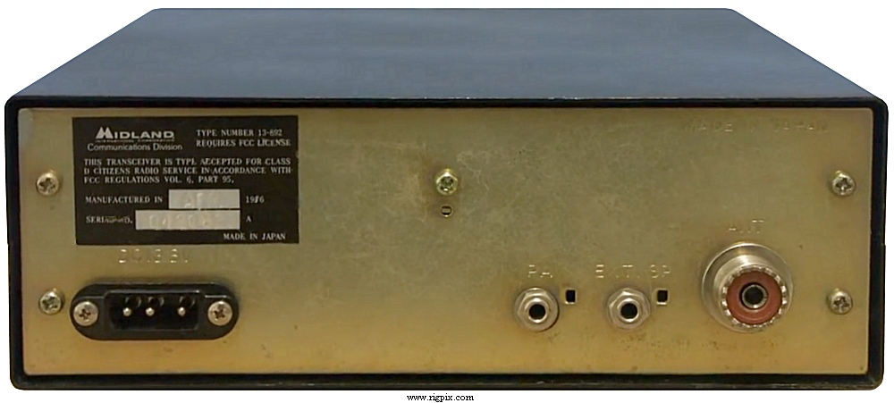 A rear picture of Midland 13-892