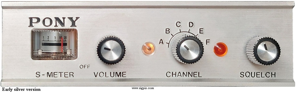 A picture of Pony CB-74 early silver version