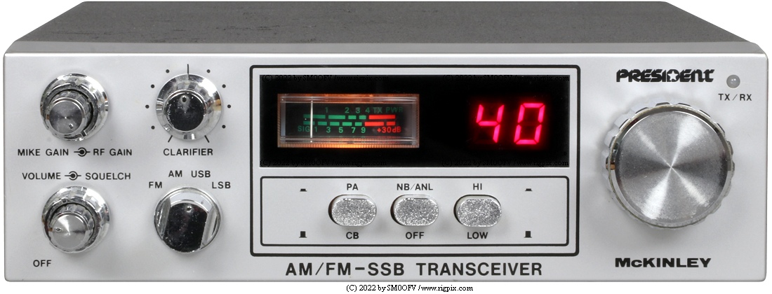 President McKinley: 40-channel AM/FM/SSB transceiver