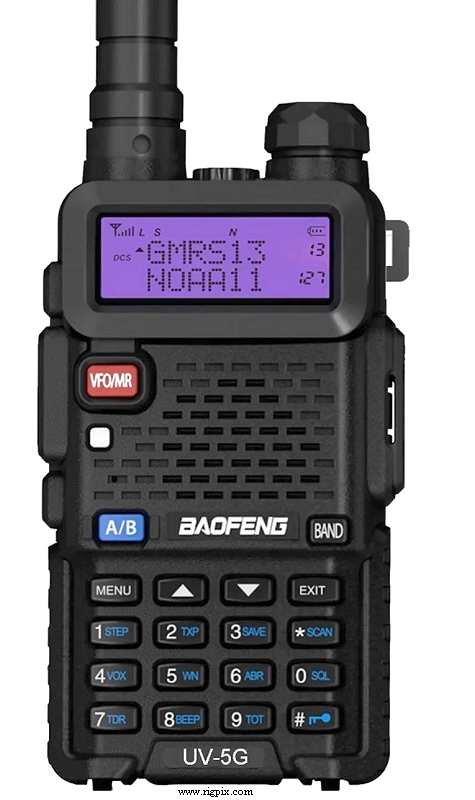 A picture of Baofeng UV-5G (Previously known as UV-5X)