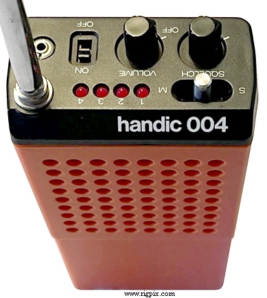 A top view picture of Handic 004 UHF
