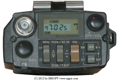 A top side picture of Icom IC-12GE