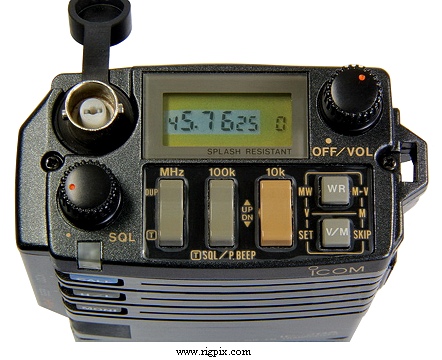 A top view picture of Icom IC-2GA