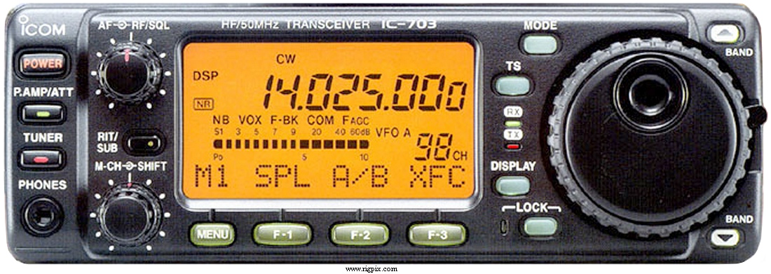 A picture of Icom IC-703 Plus