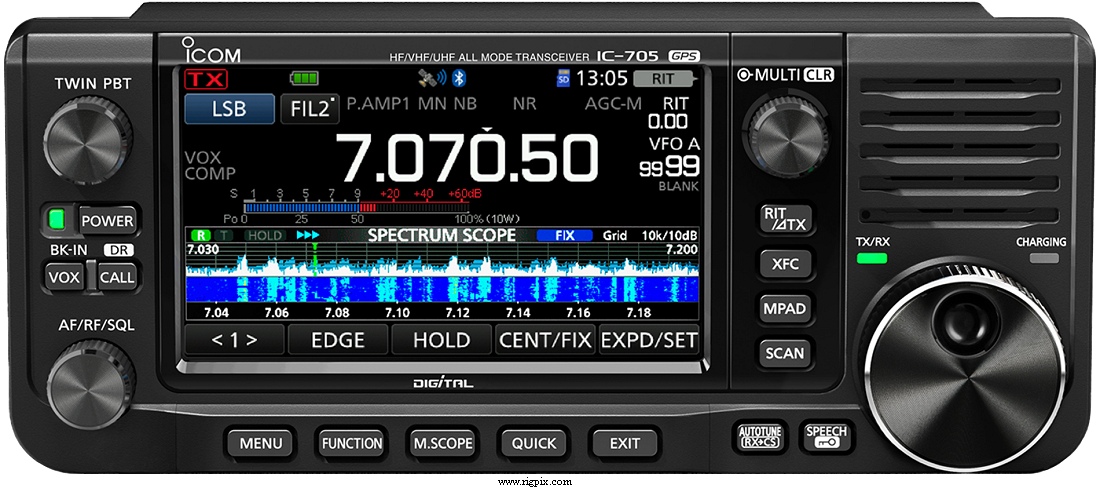 A picture of Icom IC-705