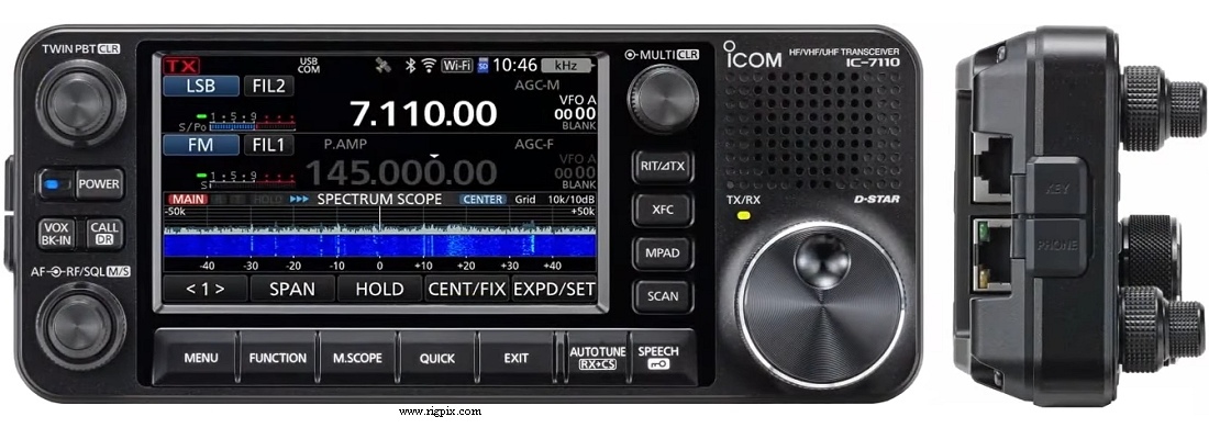 A picture of Icom IC-7110 controller