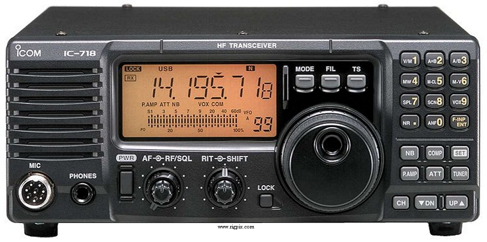 A picture of Icom IC-718