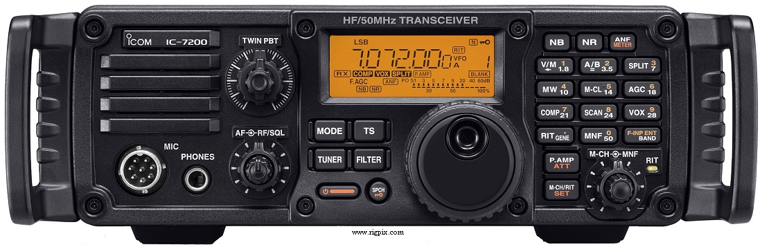 A picture of Icom IC-7200