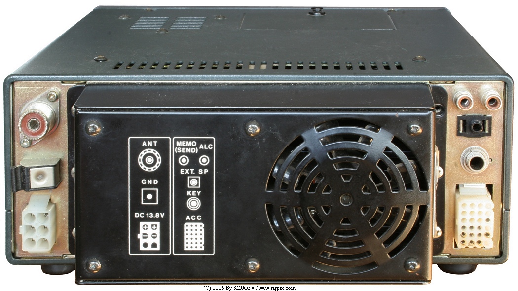 A rear picture of Icom IC-730