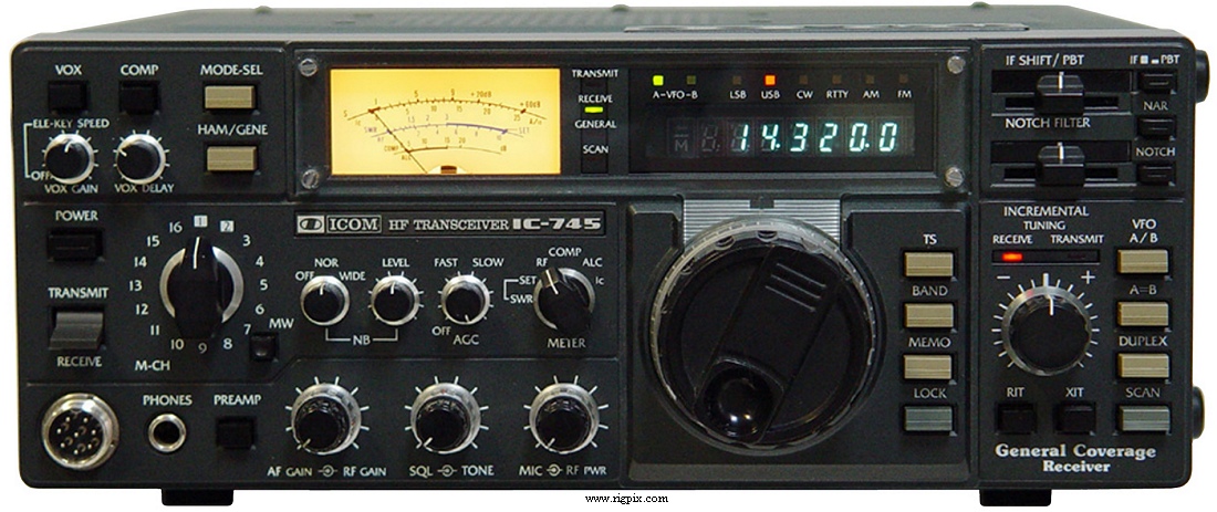 A picture of Icom IC-745