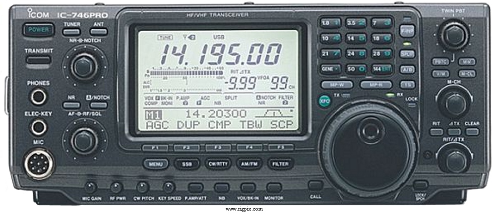 A picture of Icom IC-746 Pro