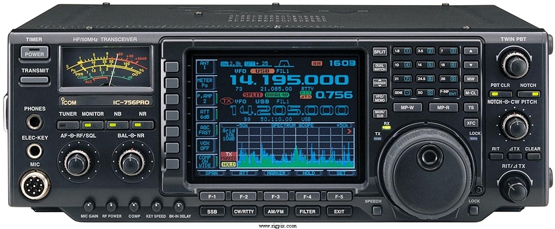 A picture of Icom IC-756 Pro