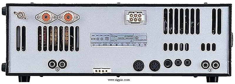 A rear picture of Icom IC-756 Pro III