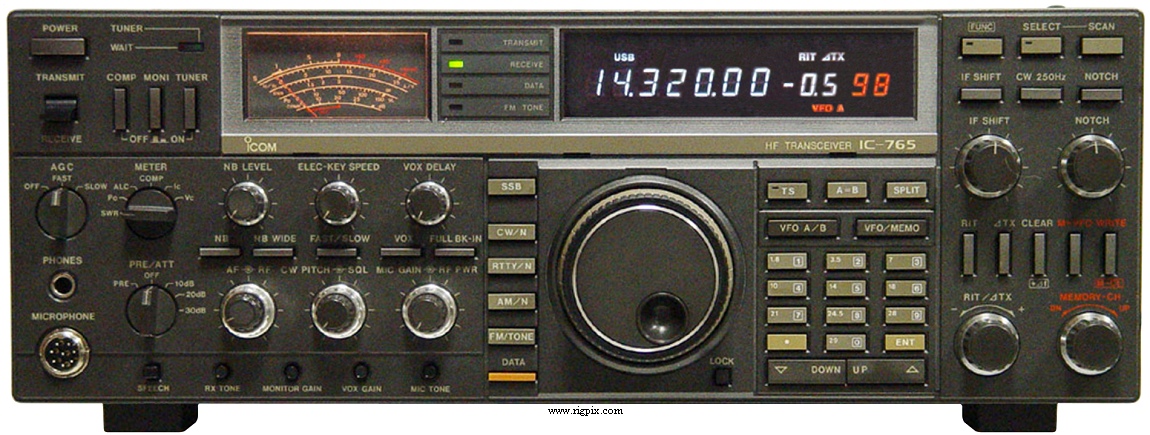 A picture of Icom IC-765