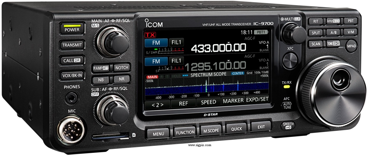 A picture of Icom IC-9700