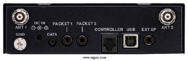 A rear picture of Icom IC-PCR2500