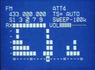 A picture of Icom IC-R3 color screen