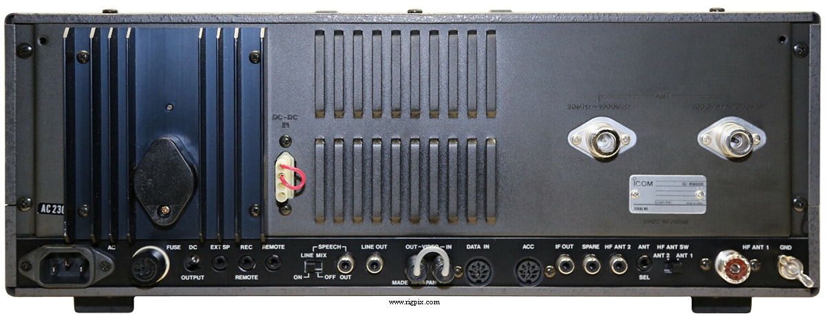 A rear picture of Icom IC-R9000