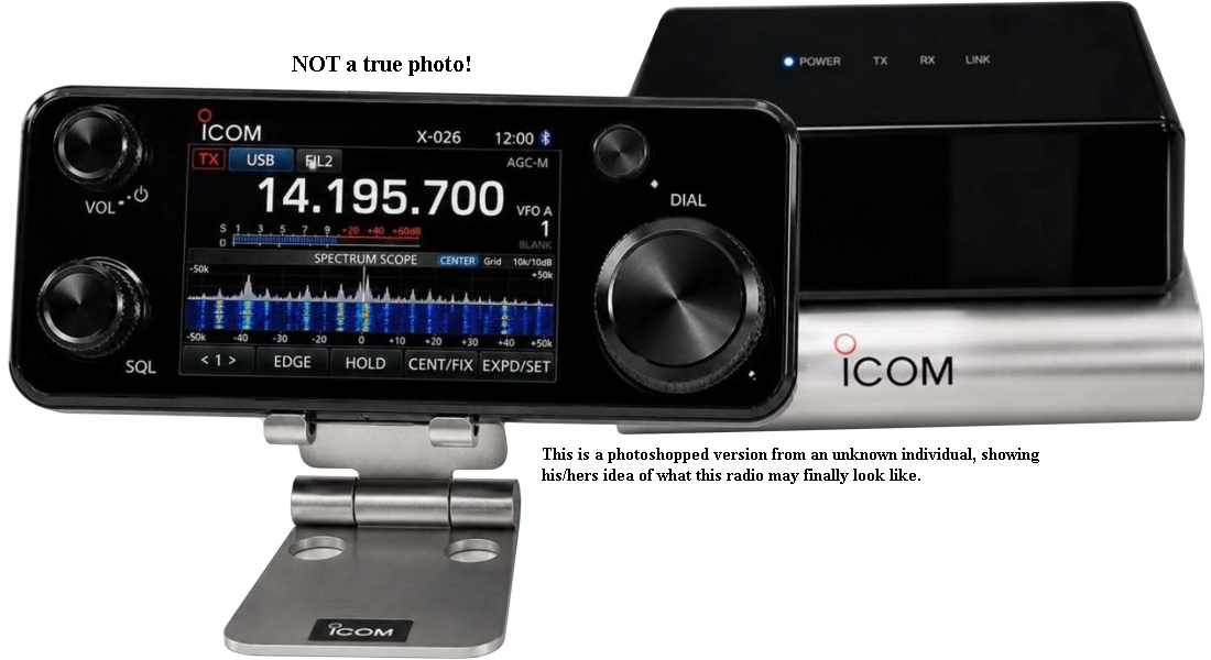A photoshopped picture of Icom X-026