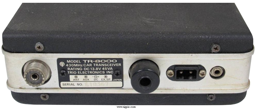 A rear picture of Trio TR-8000