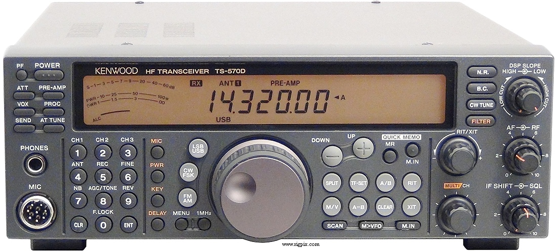 A picture of Kenwood TS-570D
