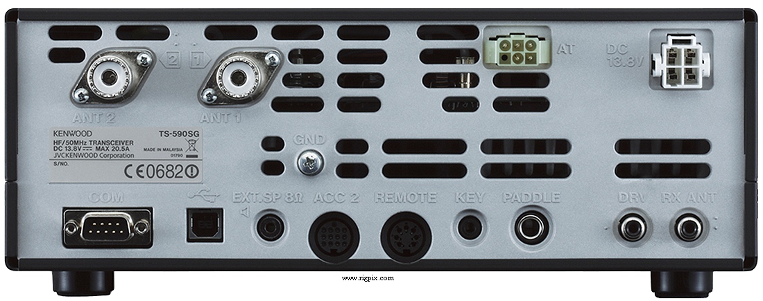 A rear picture of Kenwood TS-590SG