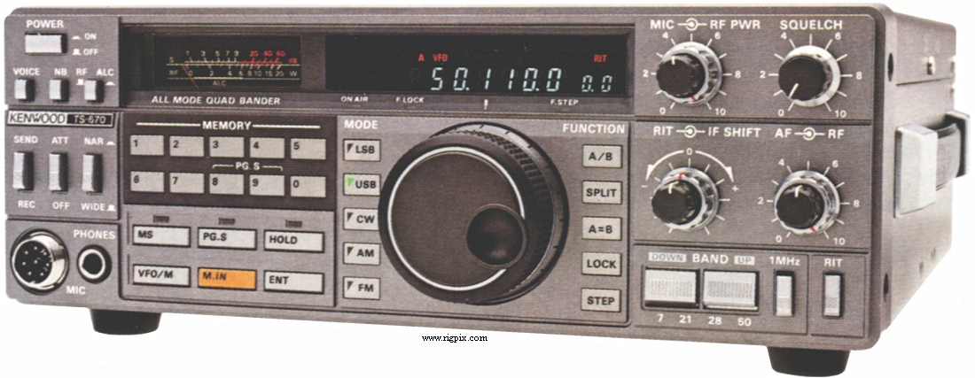 A picture of Kenwood TS-670