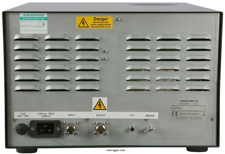 A rear picture of Linear Amp UK Discovery 6
