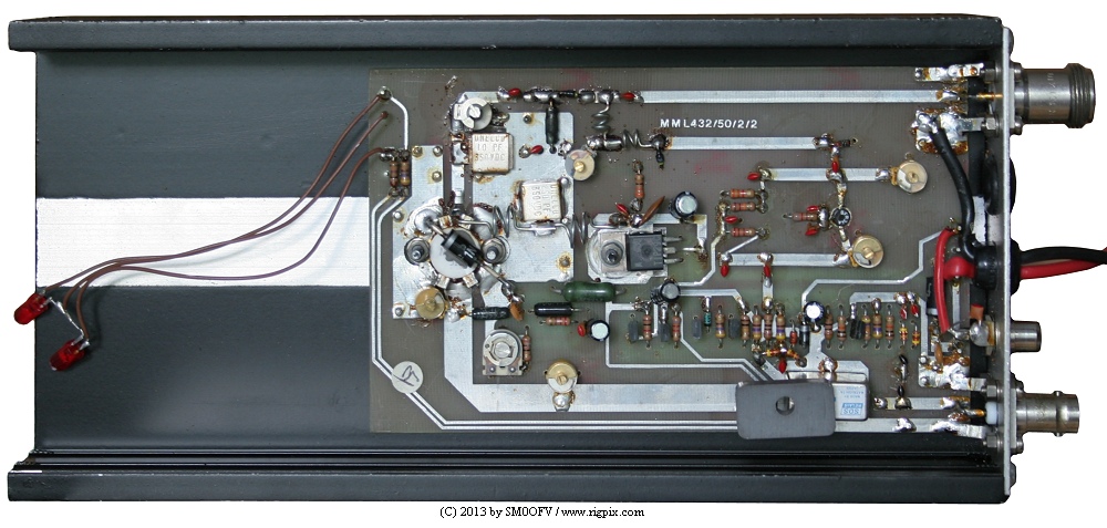 An inside picture of Microwave Modules MML 432/50 (Older version)