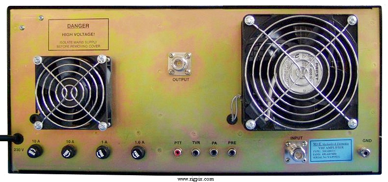 A rear picture of M+E Mechanics & Electronics ME1500-V