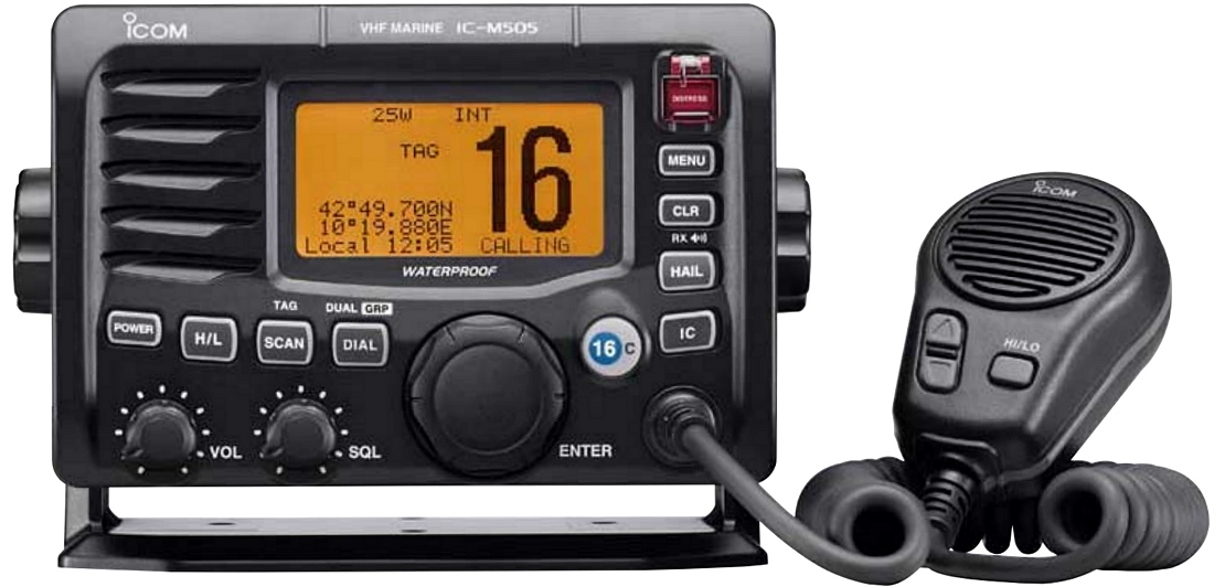 A picture of Icom IC-M505