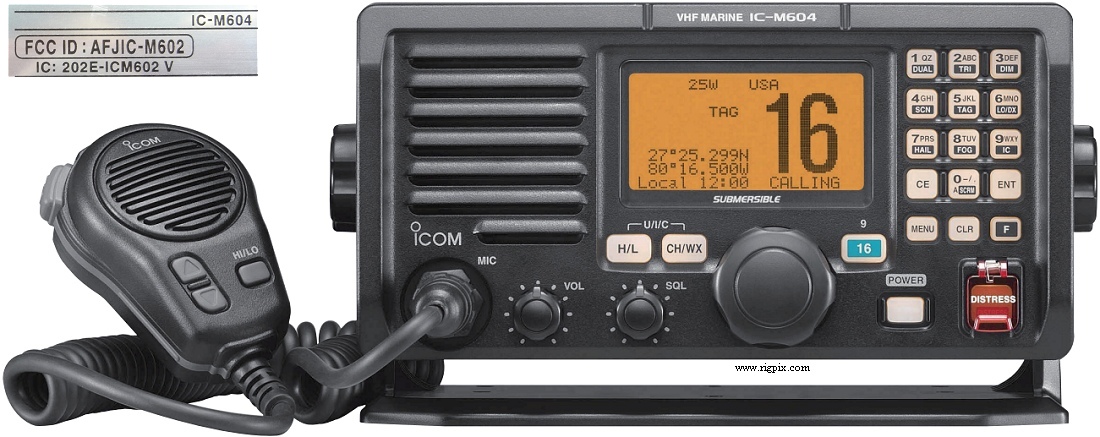 A picture of Icom IC-M604