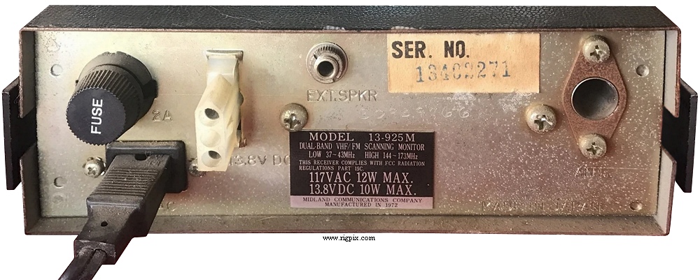 A rear picture of Midland 13-925M